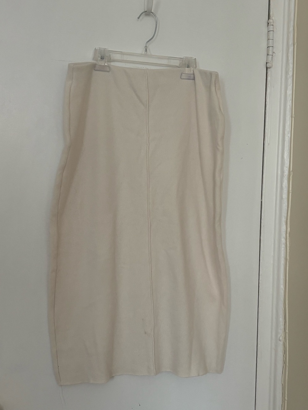 Zara Sweater Midi Skirt in Cream